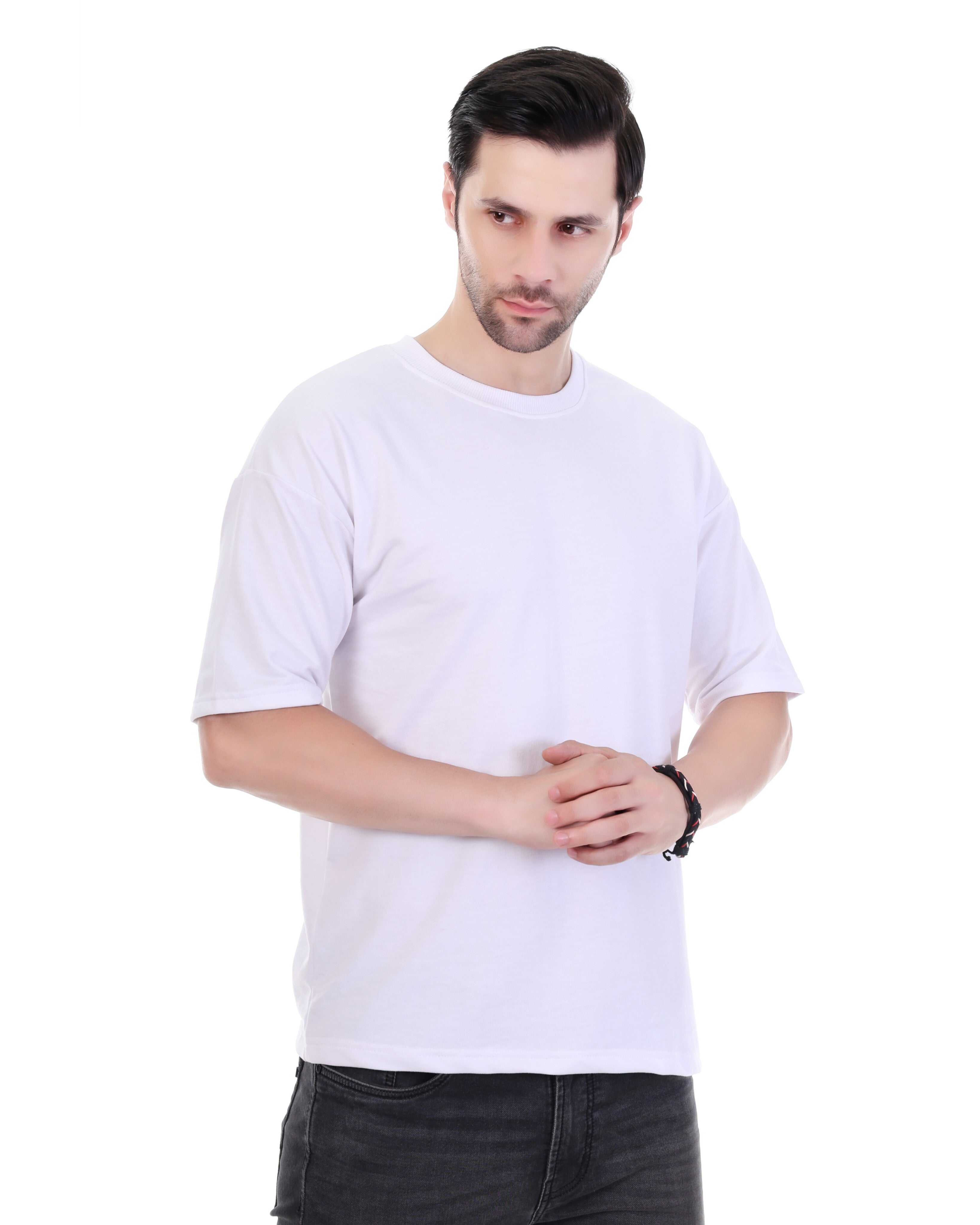 Bold Skull & Snake Graphic White Oversized T-Shirt