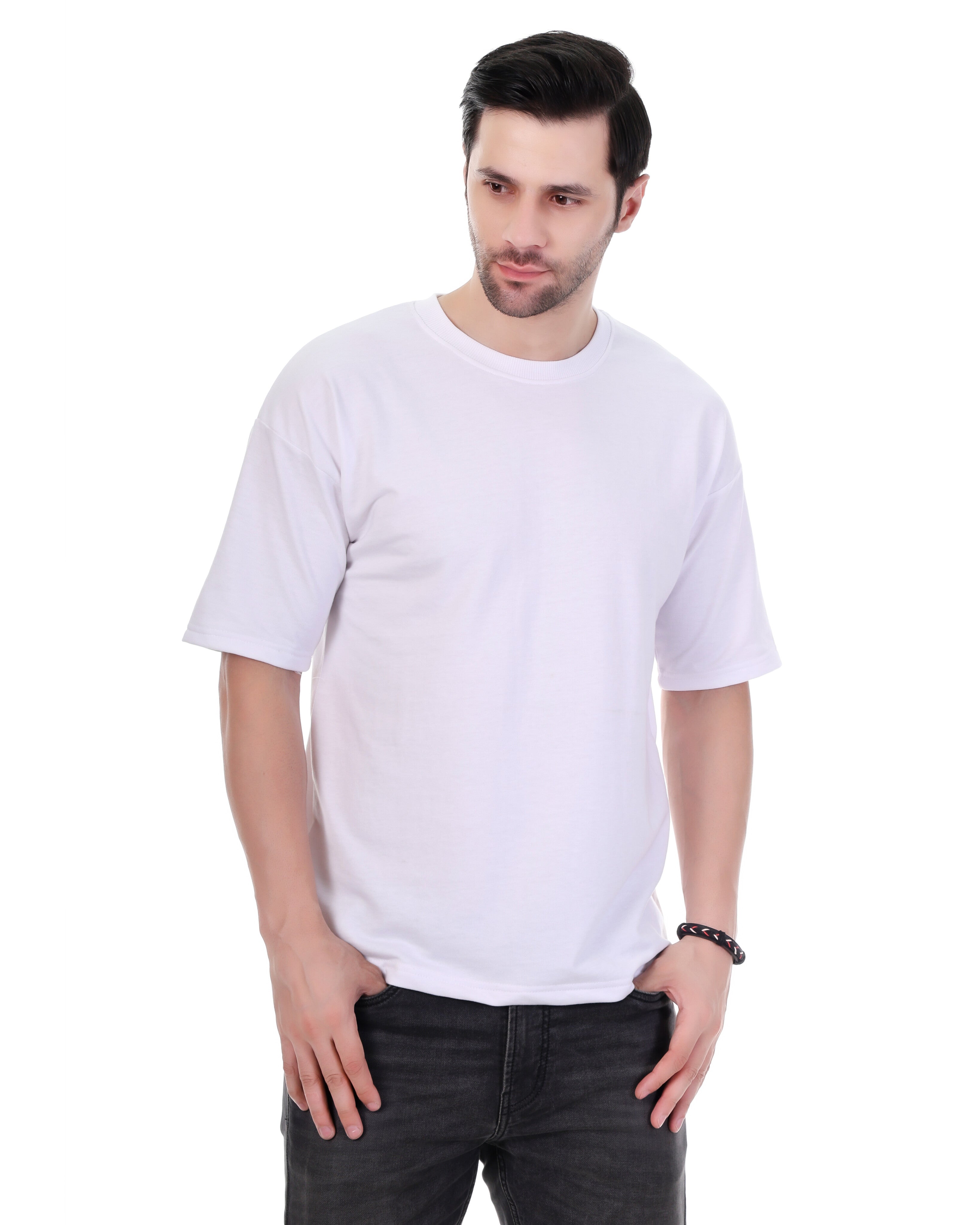 Bold Skull & Snake Graphic White Oversized T-Shirt